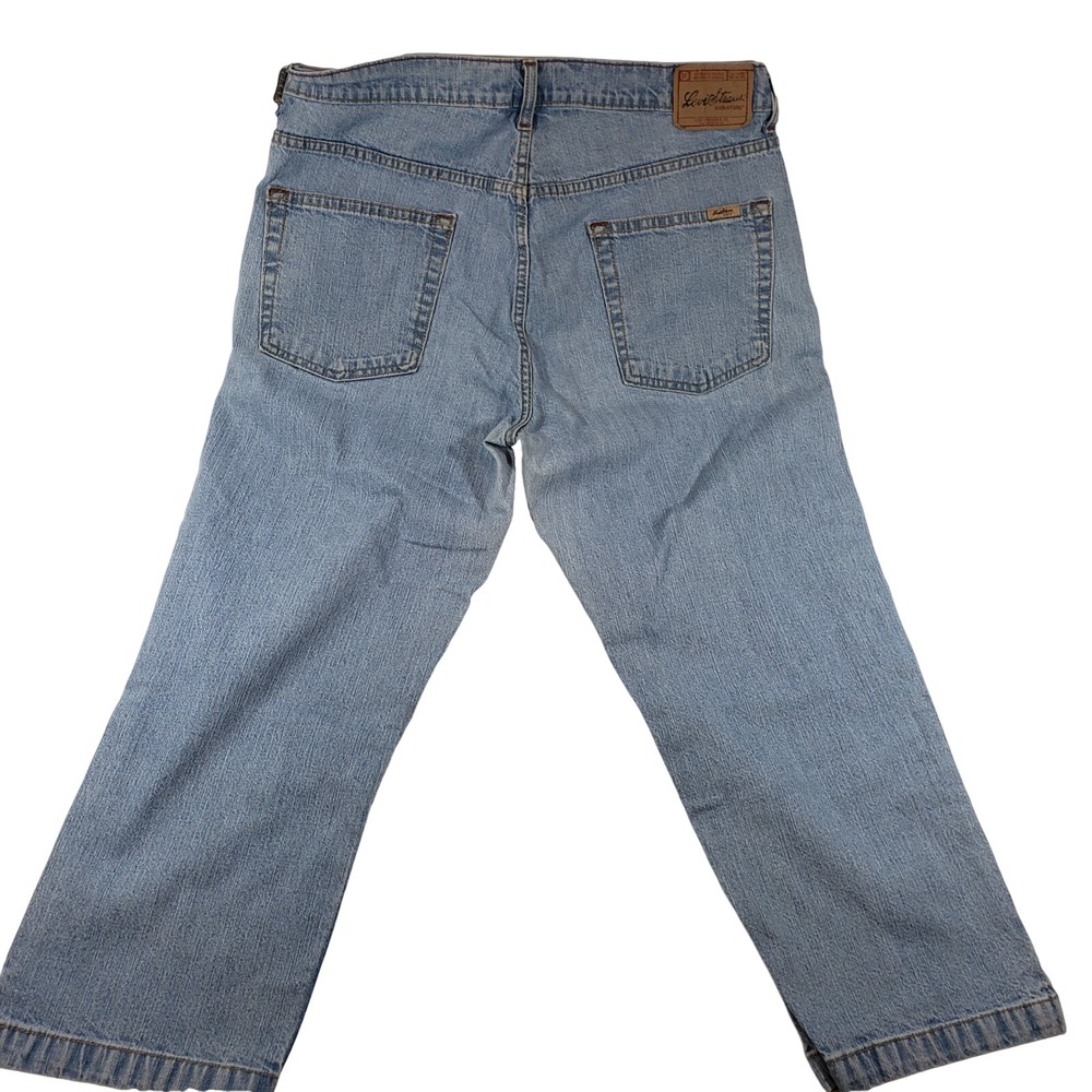 Levi Strauss Signature Women Stretch Crop Jeans 16 Light Wash